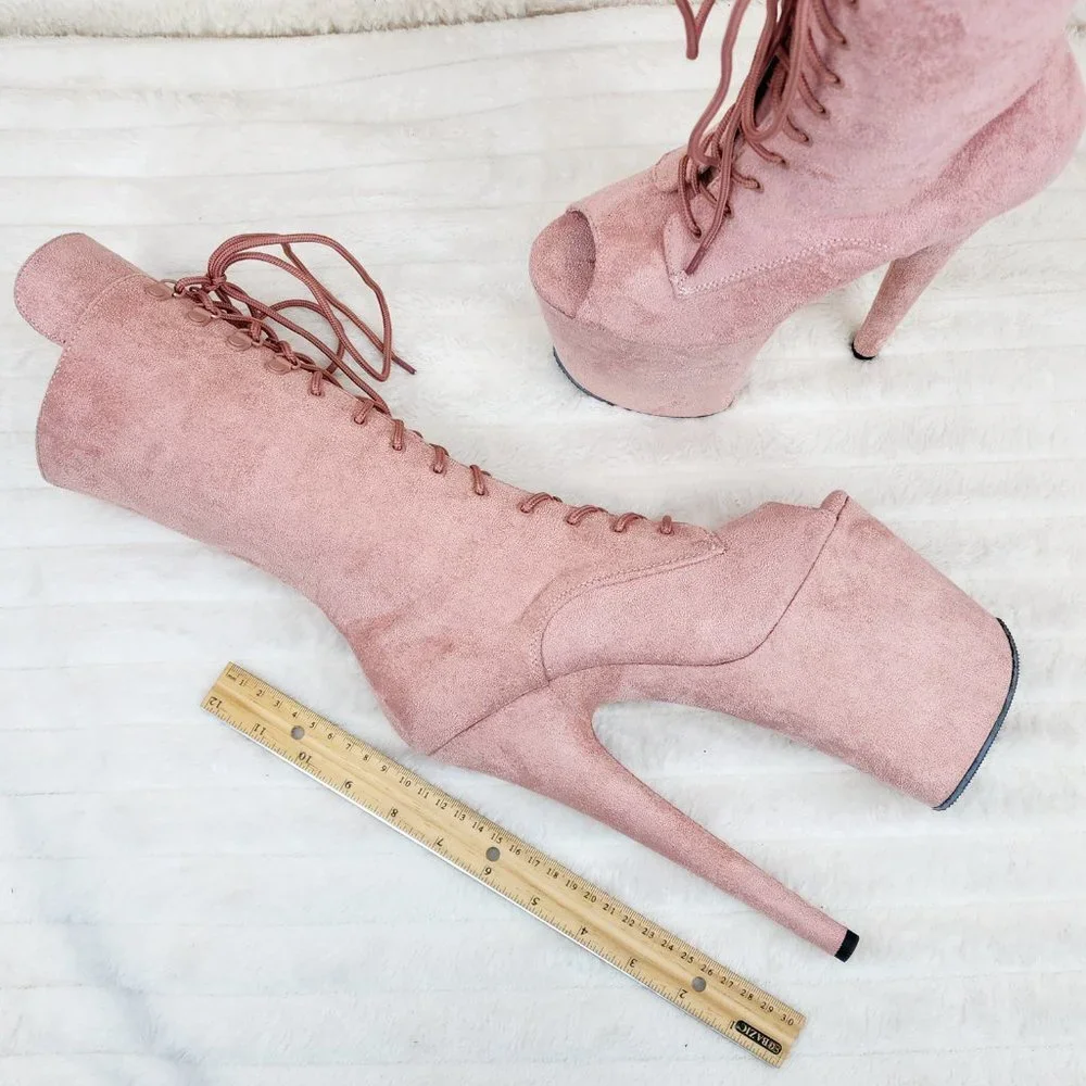 Flamingo 1051FS Blush 8" High Heel Ankle Calf Boot - Picture 9 of 9